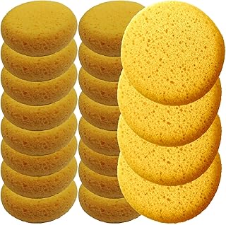20 PCS Tack Sponges, High Elasticity Saddle soap for Leather, Medium Hole high Water