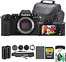 Fujifilm X-S20 Professional Compact Digital Mirrorless Camera Body - Black - Bundle with 64GB UHS-II SDXC Memory Card + Travel Bag and Greens Cleaning kit