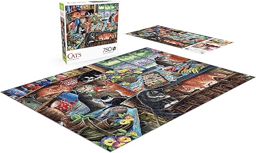 Miniatura 4 de Buffalo Games - in The Garden Shed - Rompecabezas de 750 piezas para adultos desafiante rompecabezas perfecto para noches de juego - Tamaño