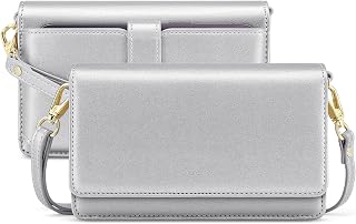 nuoku Handytasche Zum Umhängen Damen, Handytasche mit Geldbörse Zum Umhängen, Umhängetasche Damen, Crossbody Bag Damen mit Funktionelle Fächer