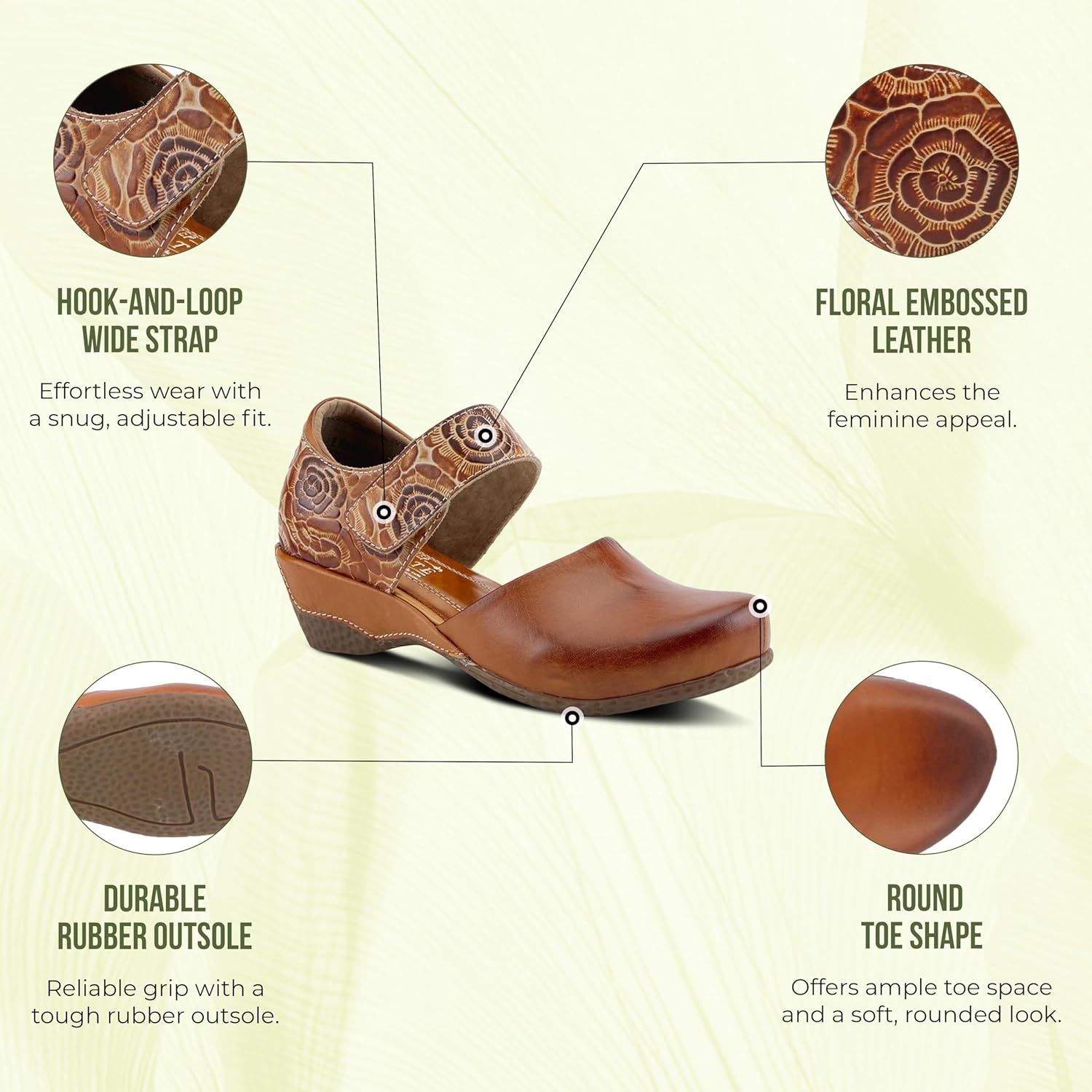 Spring Step L'Artiste Gloss-Pansy Mary Jane Shoes for Women - Ladies Shoes with Hooks and Loops Closure - Womens Shoes for Outdoor, Casuals, Wedding