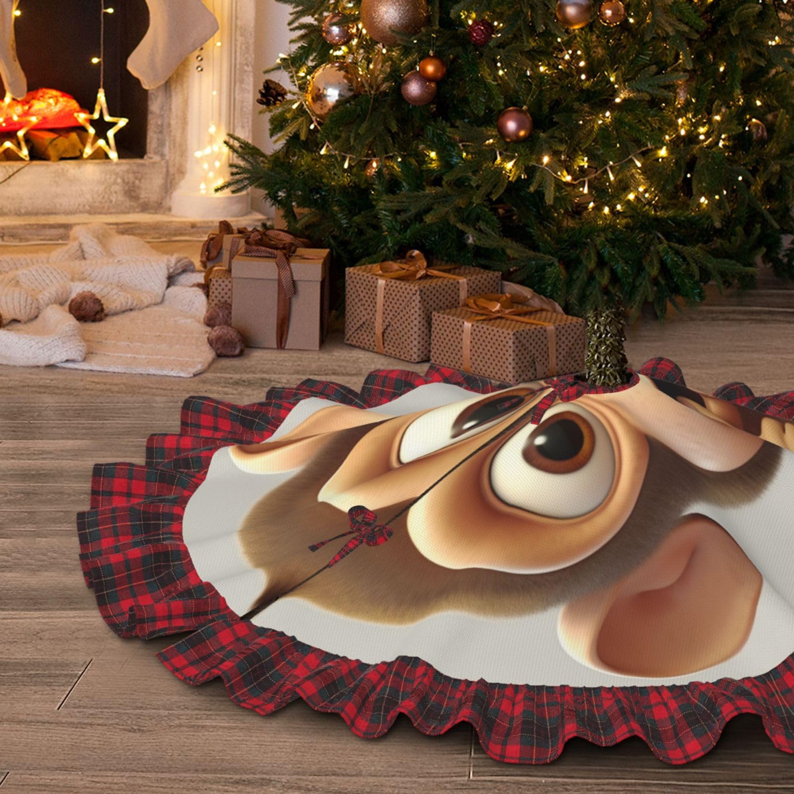 新品未開封☆クリスマスツリー180cmツリースカート付き Amazon.co.jp: クリスマスツリースカート 30インチ 黄麻布 素朴な
