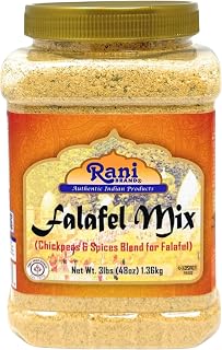 Rani Falafel Mix Chickpeas & Spices Blend 48oz PET Jar - Gluten Friendly, NON-GMO, Kosher, USA Made