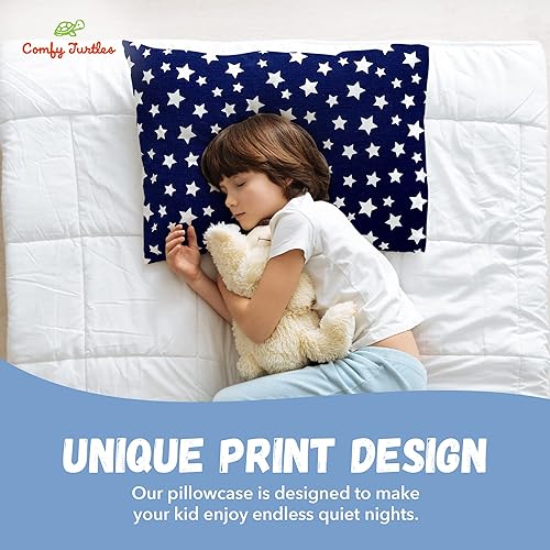 Miniatura 3 de Funda de almohada para niños pequeños de 13 x 18 pulgadas, funda de almohada de algodón para niños pequeños, diseño de estrellas, galaxia para