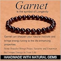 Vista 214 de MASSIVE BEADS Pulsera elástica de yoga hecha a mano con piedra natural, cristal curativo, energía, regalos para adultos unisex de 0.157 in, 0.236