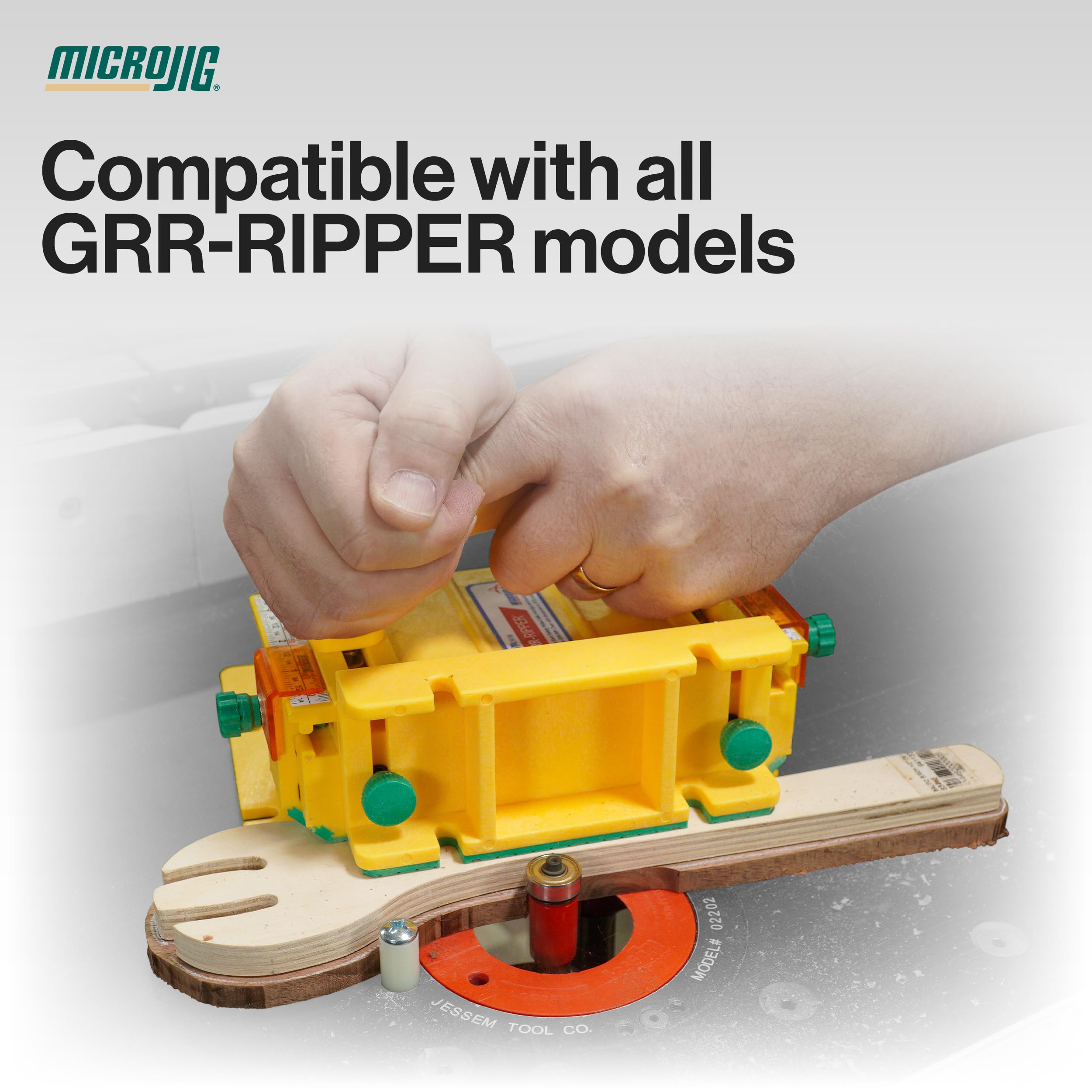 MICROJIG GRR-Ripper GRAK-404 - Kit de actualización para bloque de empuje Gr-100, amarillo