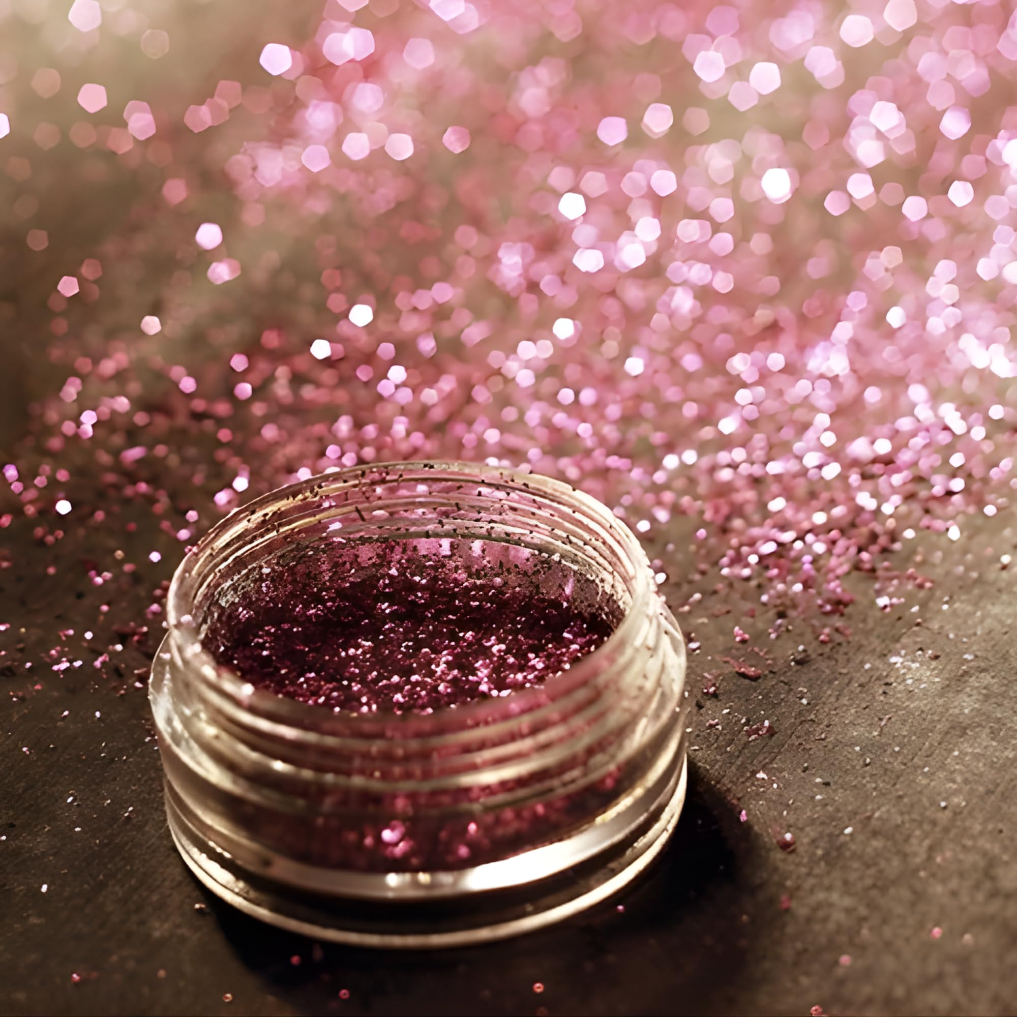 Holographic Loose Glitter Powder | for Cosmetic, Nail Art, Resin, Crafts & Decoration | Easy to Blend | Non - Transfer & Long Lasting | Pink - 10gram-image-20