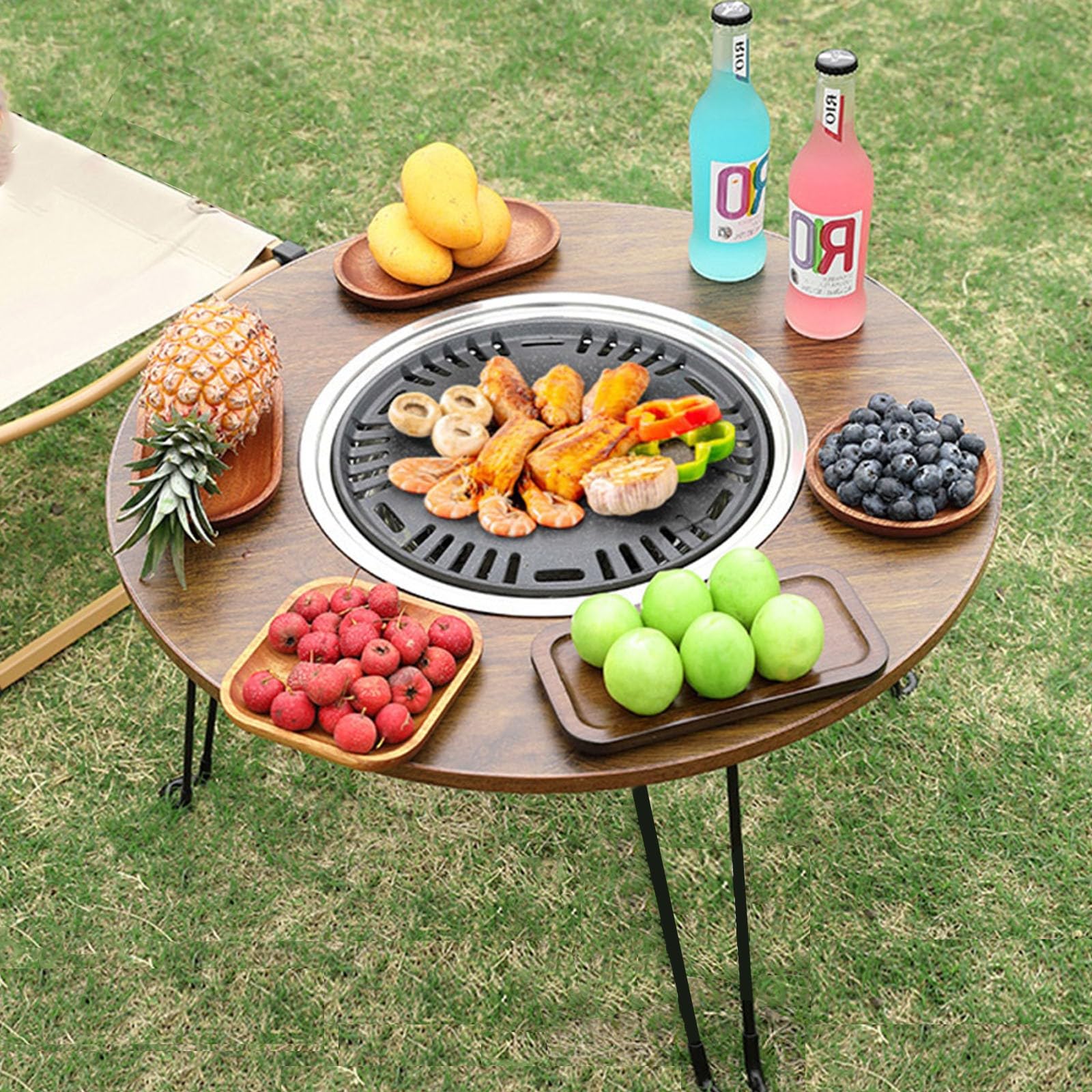 Amazon.com: New Charcoal Barbecue Table,Foldable & Easy Outdoor