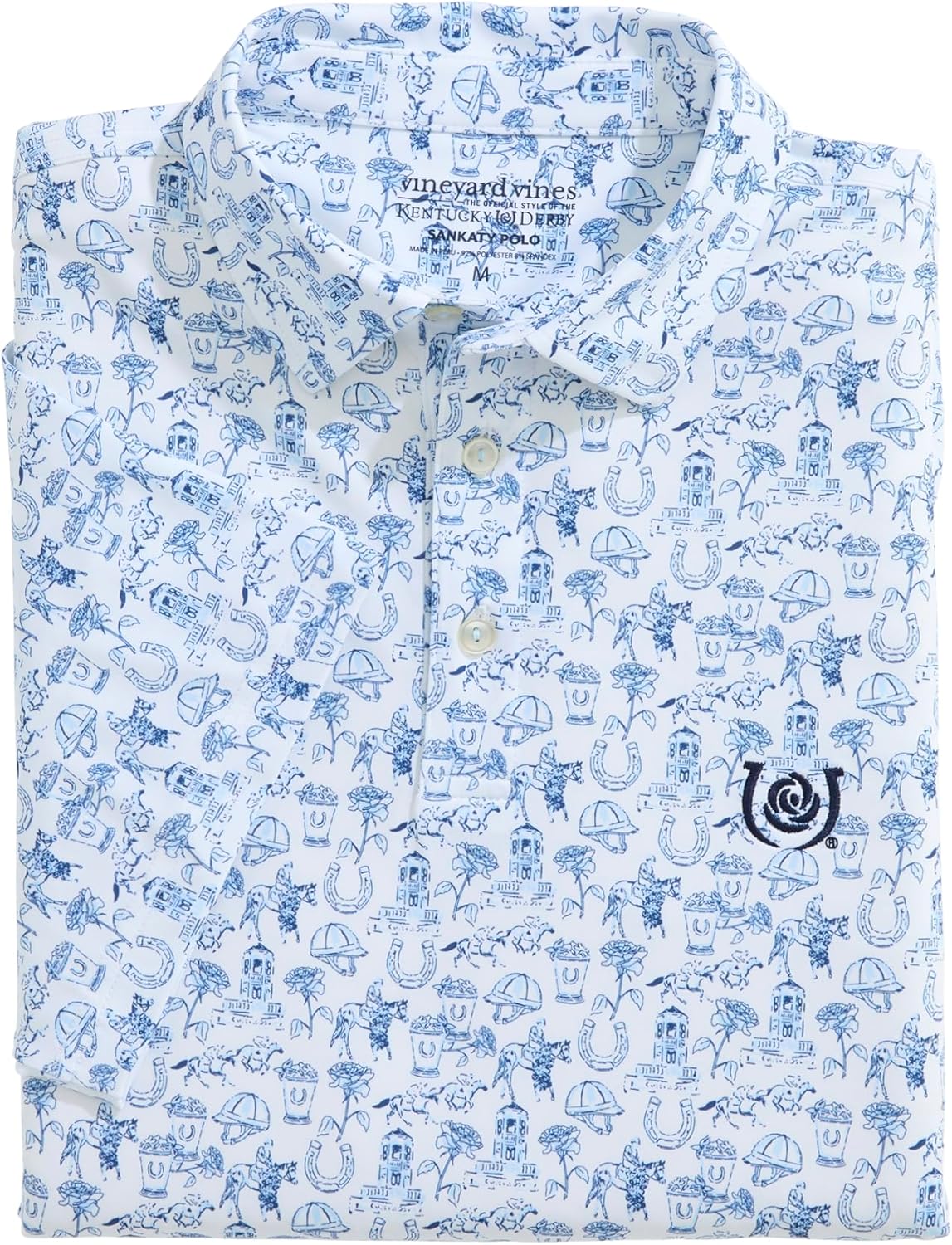 Vineyard Vines Men's Kentucky Derby Printed Sankaty Polo