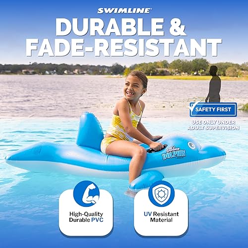 Vista 2 de Swimline Flotador de piscina estable de delfines