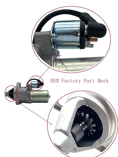 Miniatura 4 de YAMAKATO GX340 GX390 Motor de arranque con solenoide para Honda Electric Start Toro Dingo 11-13HP 128000-2750, 31210ZB80130, 31210ZE3013,