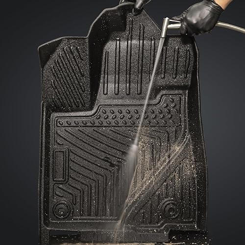 Miniatura 6 de KitsPro Alfombrillas para Toyota Highlander 2014-2019 para todo tipo de clima, alfombrillas delanteras y de segunda fila, paquete de 3