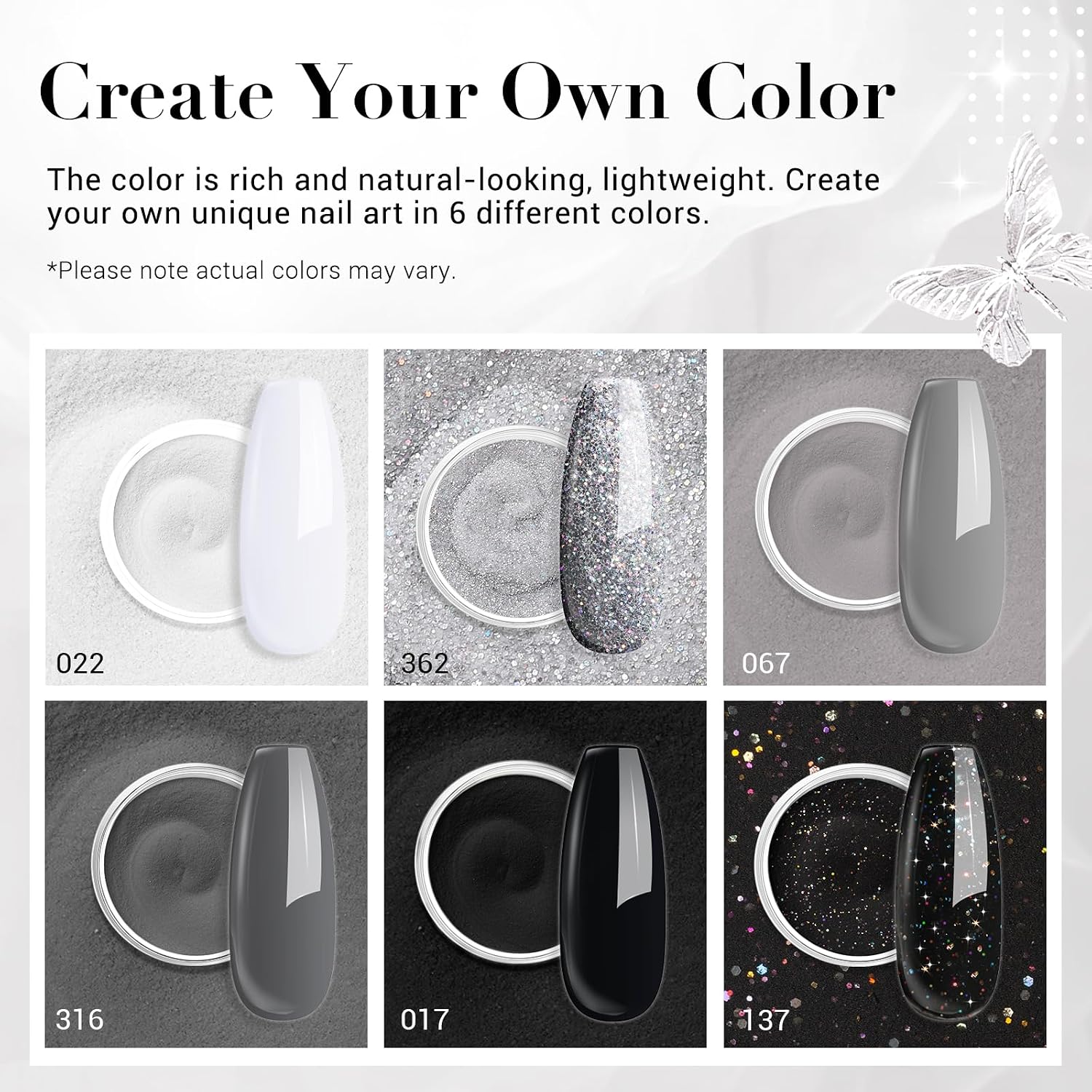 AZUREBEAUTY Dip Powder Nail Basic Set 6 Colors