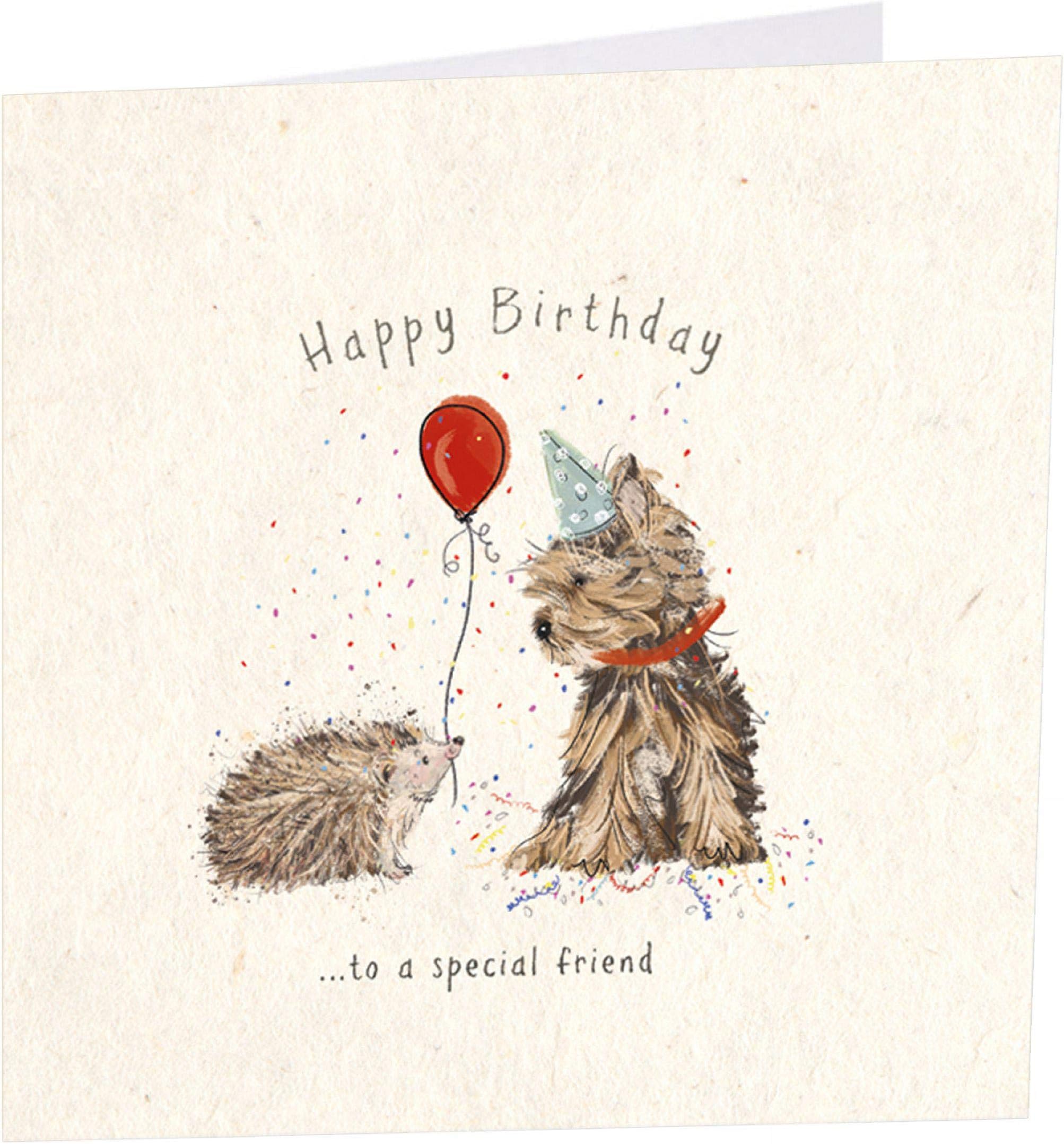 Art Beat Dog Birthday Card - Hogs and Kisses