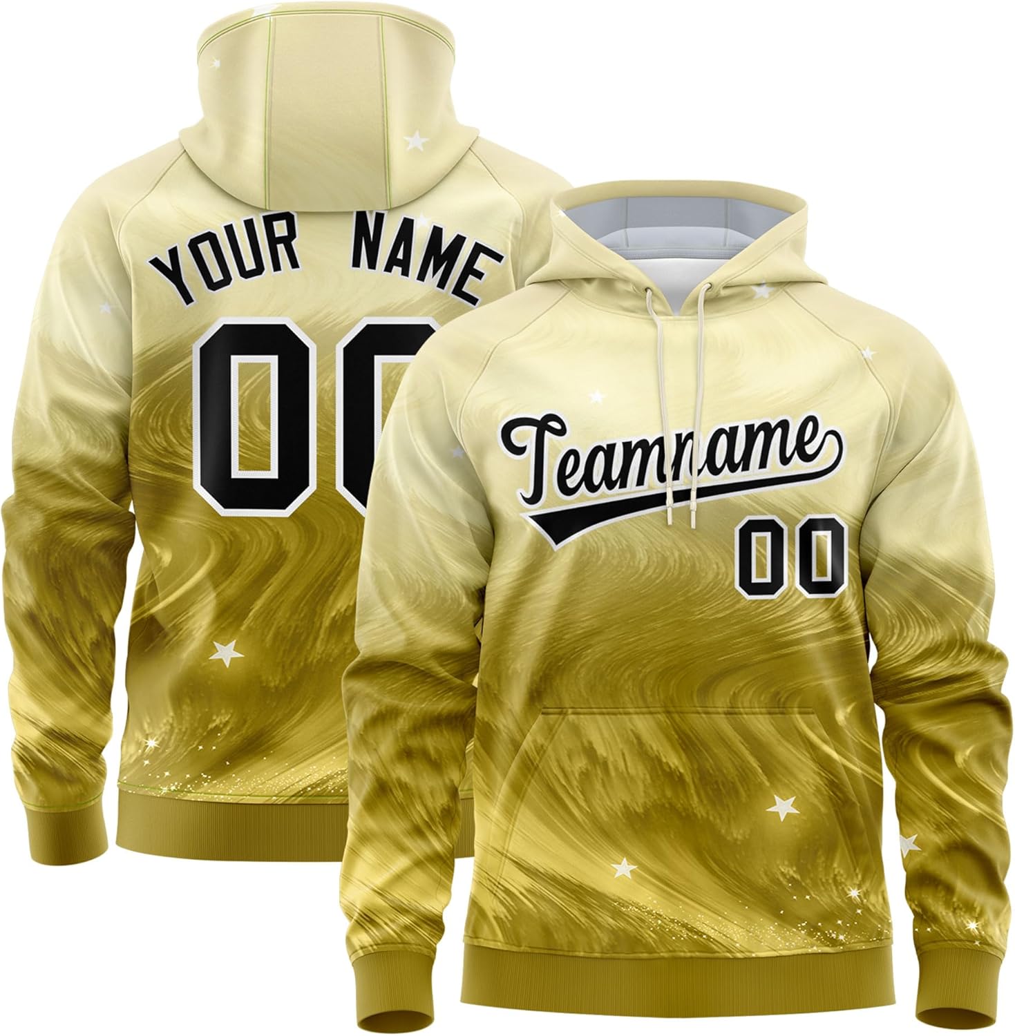 KXK Custom Varsity Jacket - Personalized with Stitched Name & Number -Gradient Zipper Jackets for Men Women Youth