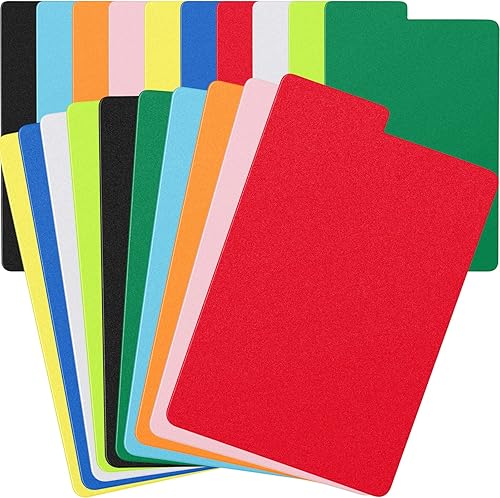 Lewtemi Separadores de cómics multicolor esmerilado con pestañas, separadores grandes de plástico para cajas de almacenamiento de cómics, 10 colores
