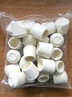 Vista 2 de Shepherd - Paquete de 40 protectores de suelo antideslizantes con punta de goma redonda – Diámetro interior de 1 pulgada para sillas, taburetes
