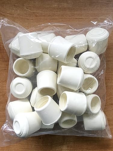 Miniatura 2 de Shepherd - Paquete de 40 protectores de suelo antideslizantes con punta de goma redonda  Diámetro interior de 1 pulgada para sillas, taburetes y