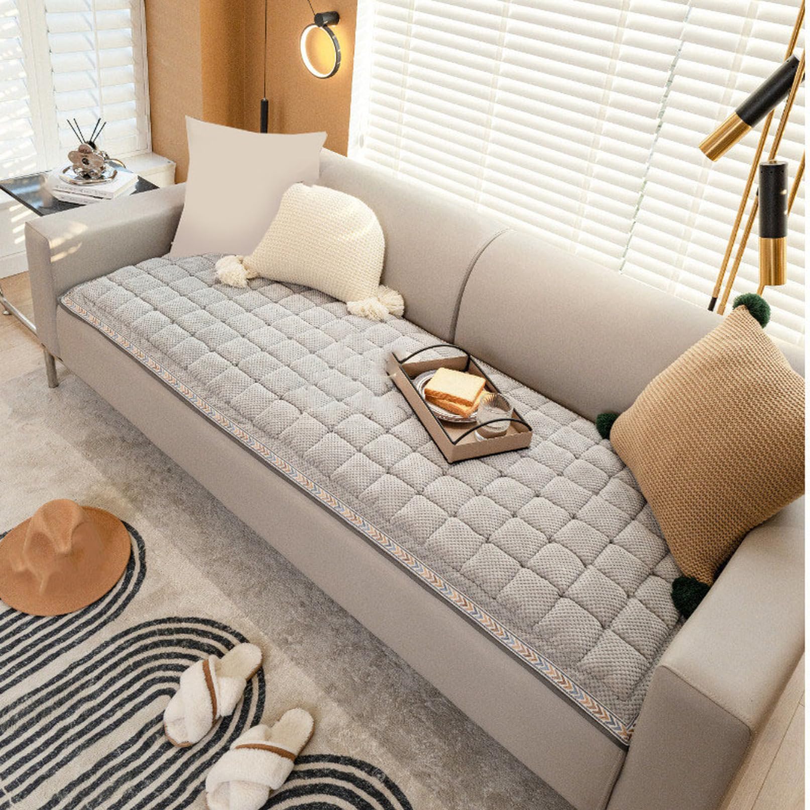 Amazon.co.jp: [DLAWF] ソファパッド 3人掛け 長座布団 ソファシート