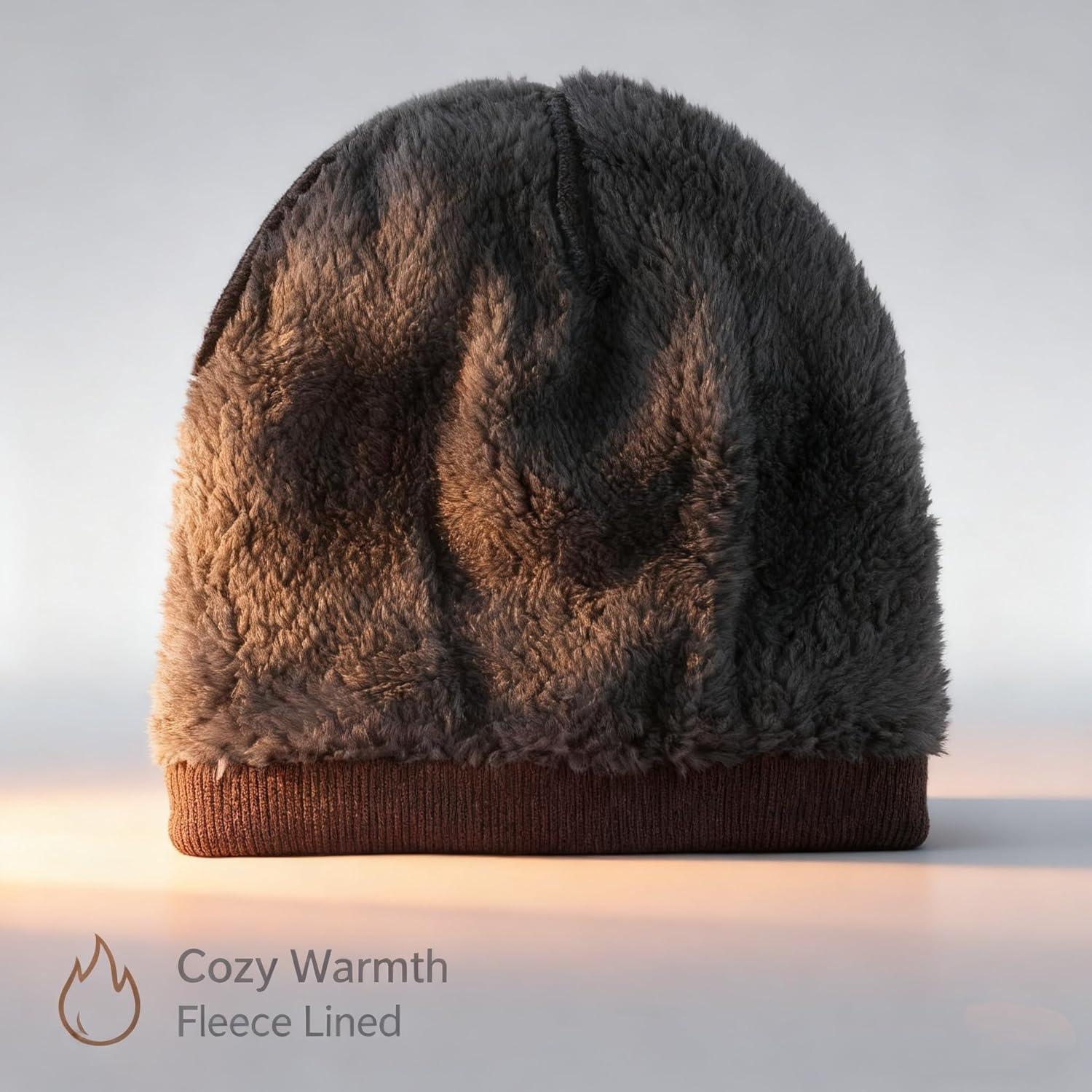 Home Prefer Men's Knit Beanie Hat Scarf Gloves Cold Weather Set Long Neck Scarf Touchscreen Gloves Winter Hat for Men - Image 3