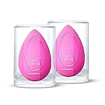 Beautyblender | Original Pink Beauty Blender 2-Piece Bundle for Blending Foundations, Powders, and Creams, Super-Soft Foam for Streak-Free Application, Made in the USA, Reusable, Washable