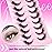 Fox Eye Lashes Wispy Eyelashes Natural Look Clear Band Lashes Fluffy Faux Mink Lashes Strip Natural False Lashes Pack by GVEFETIEE 8 Pairs