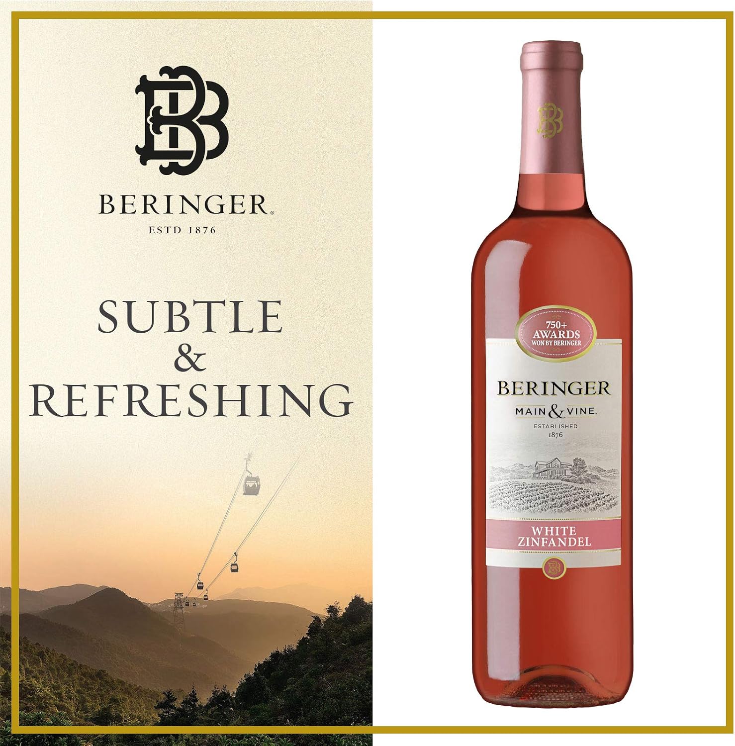 Beringer White Zinfandel Wine 750 ml