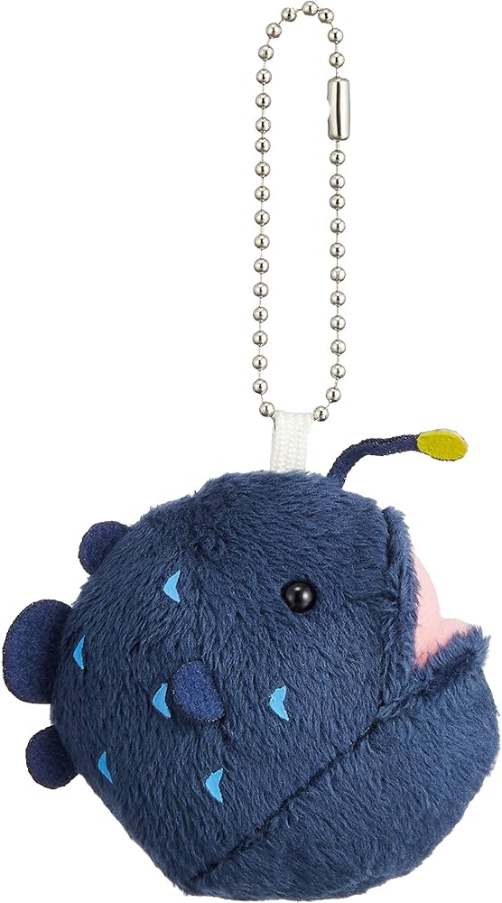 チョウチンアンコウ　魚　魚類　ライト　キーホルダー チョウチンアンコウ 魚 魚類 ライト キーホルダー