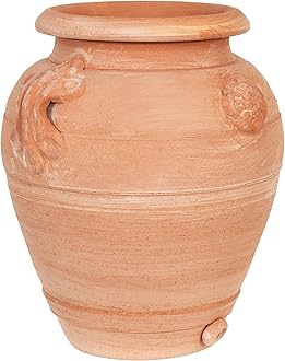 Orcio L28xPR25xH30 - Terracotta Pots for Outdoor Plants - Large Outdoor Planters