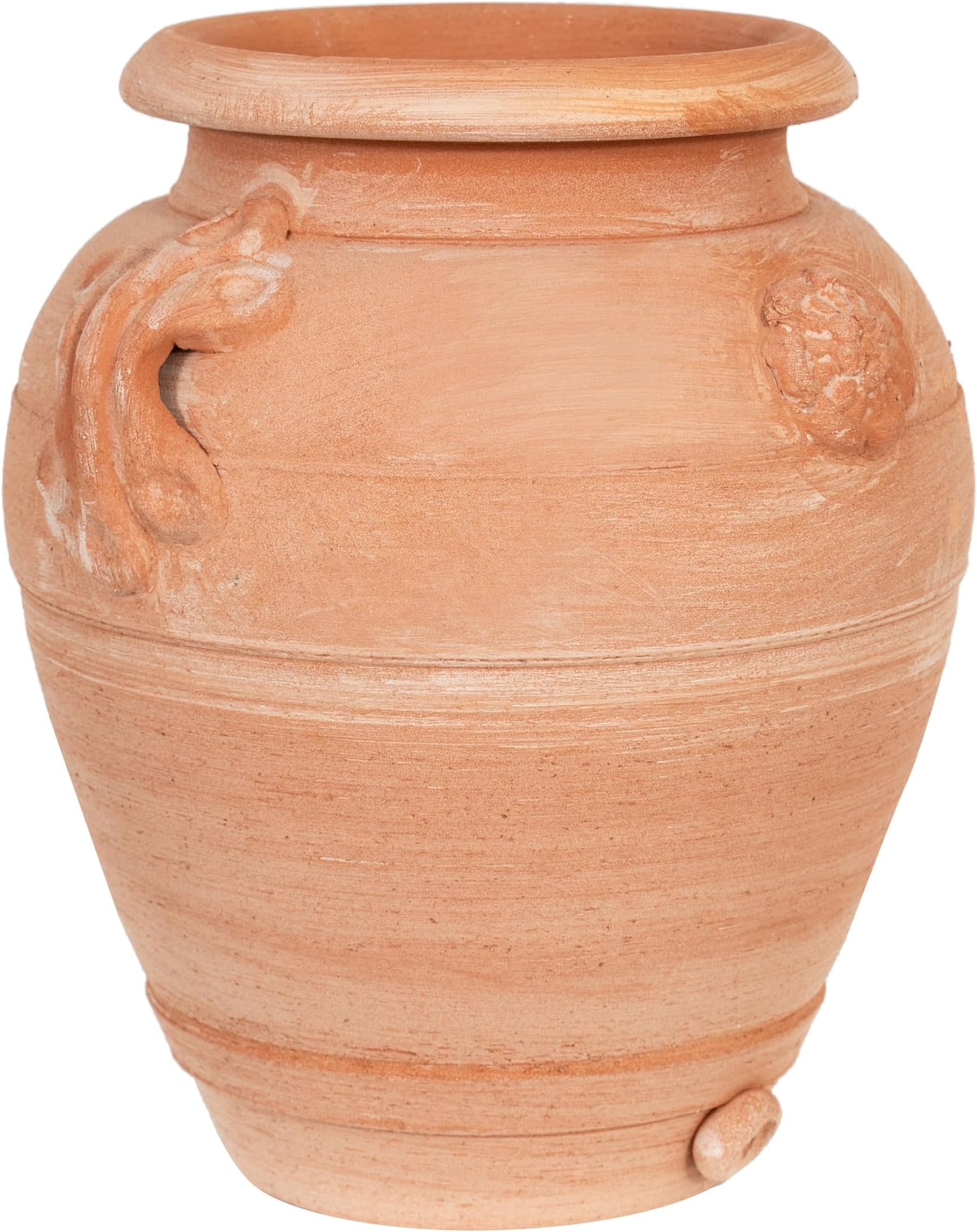Biscottini Orcio L28xPR25xH30 - Terracotta Pots for Outdoor Plants - Large Outdoor Planters