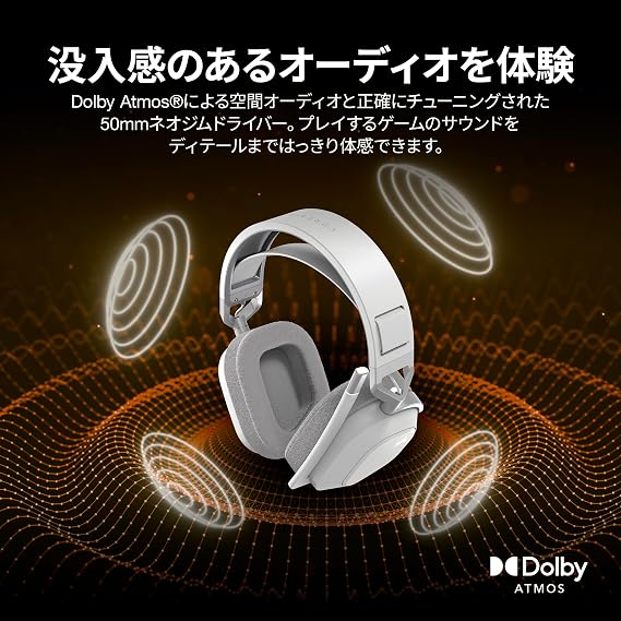 CORSAIR HS80 MAX WIRELESS Gaming Headset for PC/PS4/PS5 - White CA-9011296