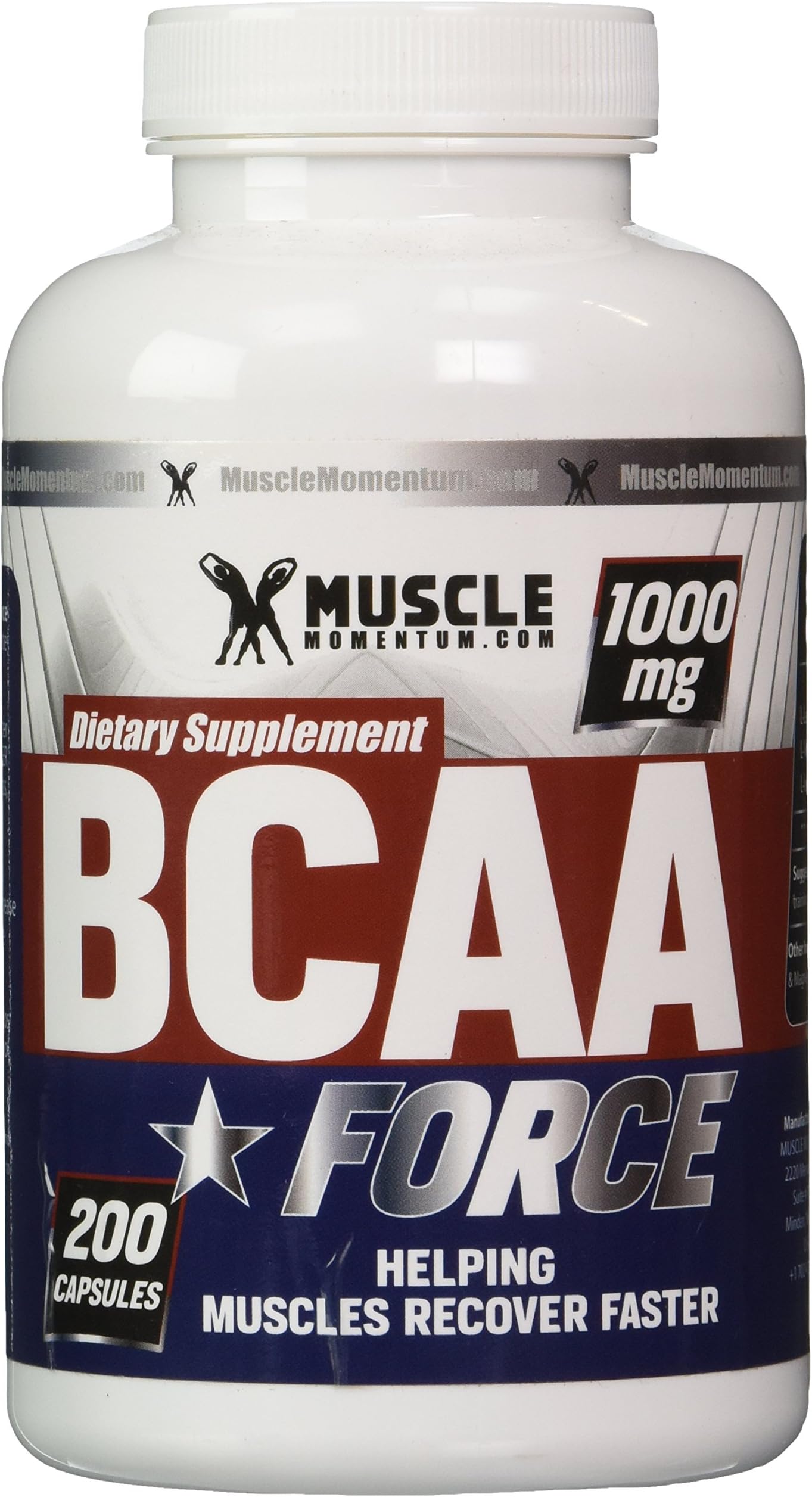 BCAA Capsules - Premium Branched Chain Amino Acids Capsules. Fast Working Muscle Recovery Formula, Helps to Build Lean Mass and Lose Weight. Natural USA Manufactured Contains L-Leucine, L-Isoleucine and L-Valine. Guaranteed! Free Gift - Muscle Building Ebook
