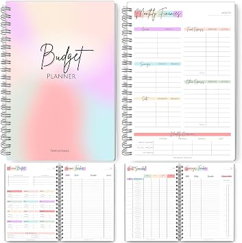 Budget Planner & Monthly Bill Organizer | Finance Budget Planner, Financial Savings, Debt, Income, Expenses, Spending & Bill Trackers - A5 Rainbow