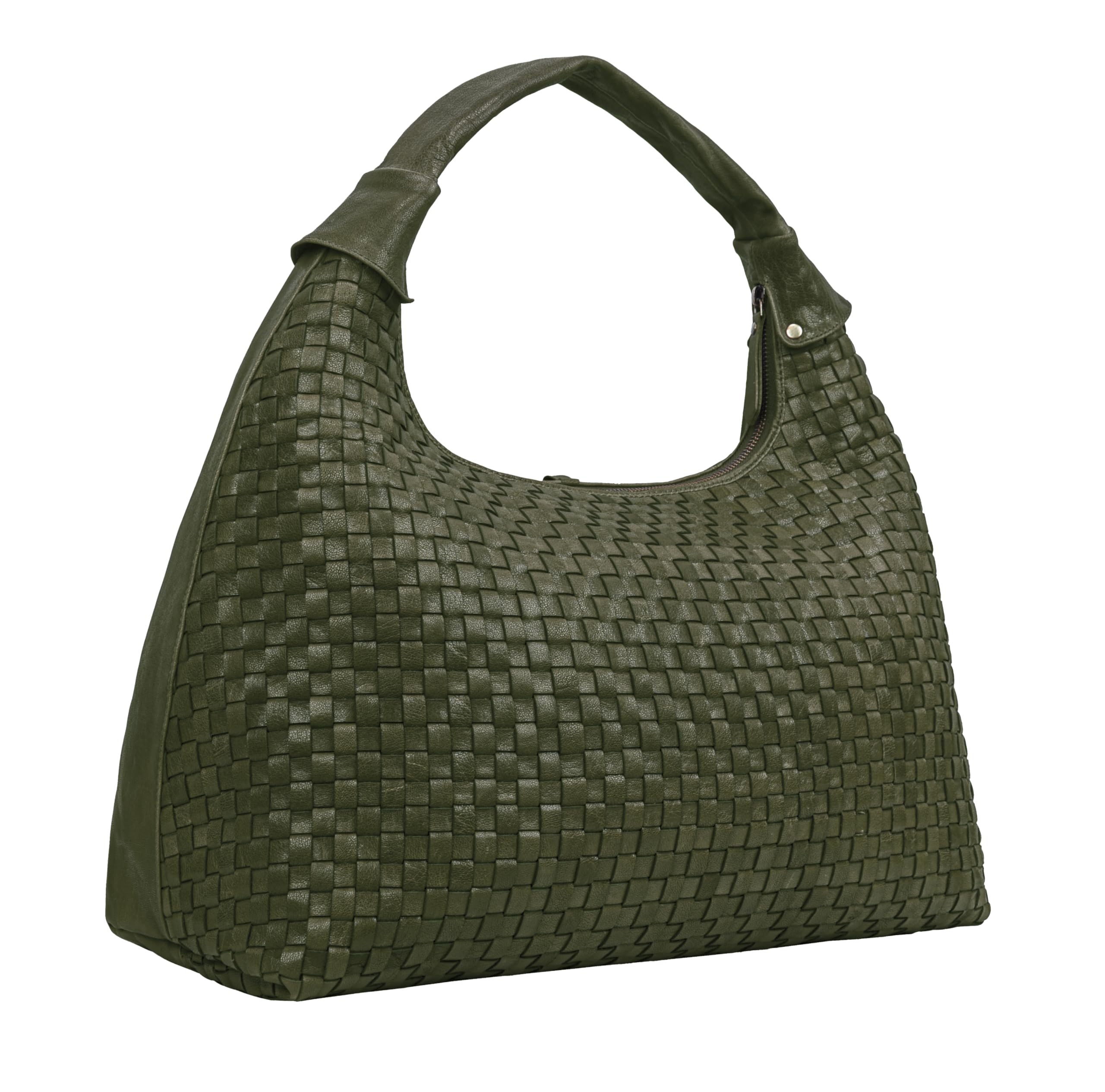 ANTONIO VALERIA Addison Braided Leather Tote Bag for Women
