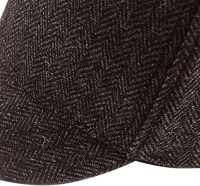 FASHIXD Gorra de béisbol de lana de invierno, visera corta, ajustable para cabeza miniatura 2