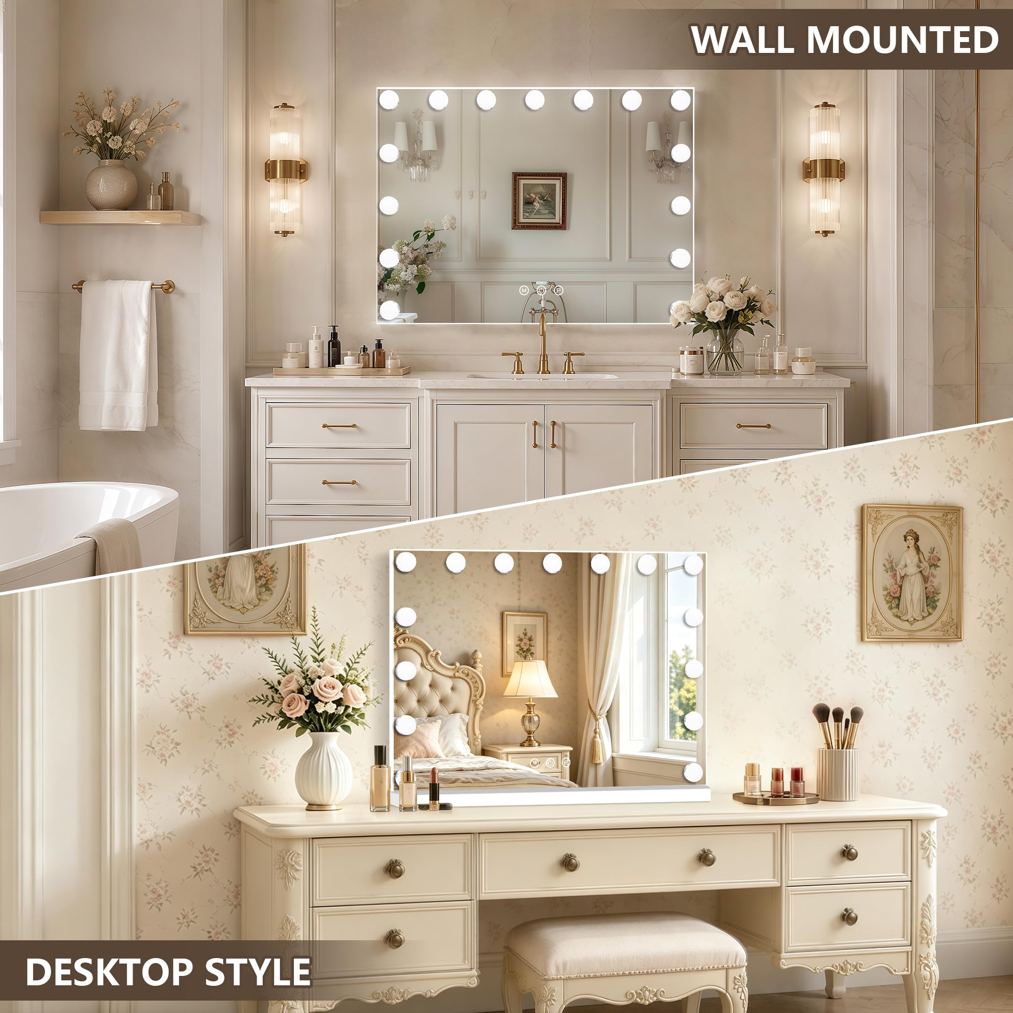 Ratsamee Hollywood Vanity Mirror - Lights & USB Charge -4 Ratsamee Hollywood Vanity Mirror - Lights & USB Charge -4