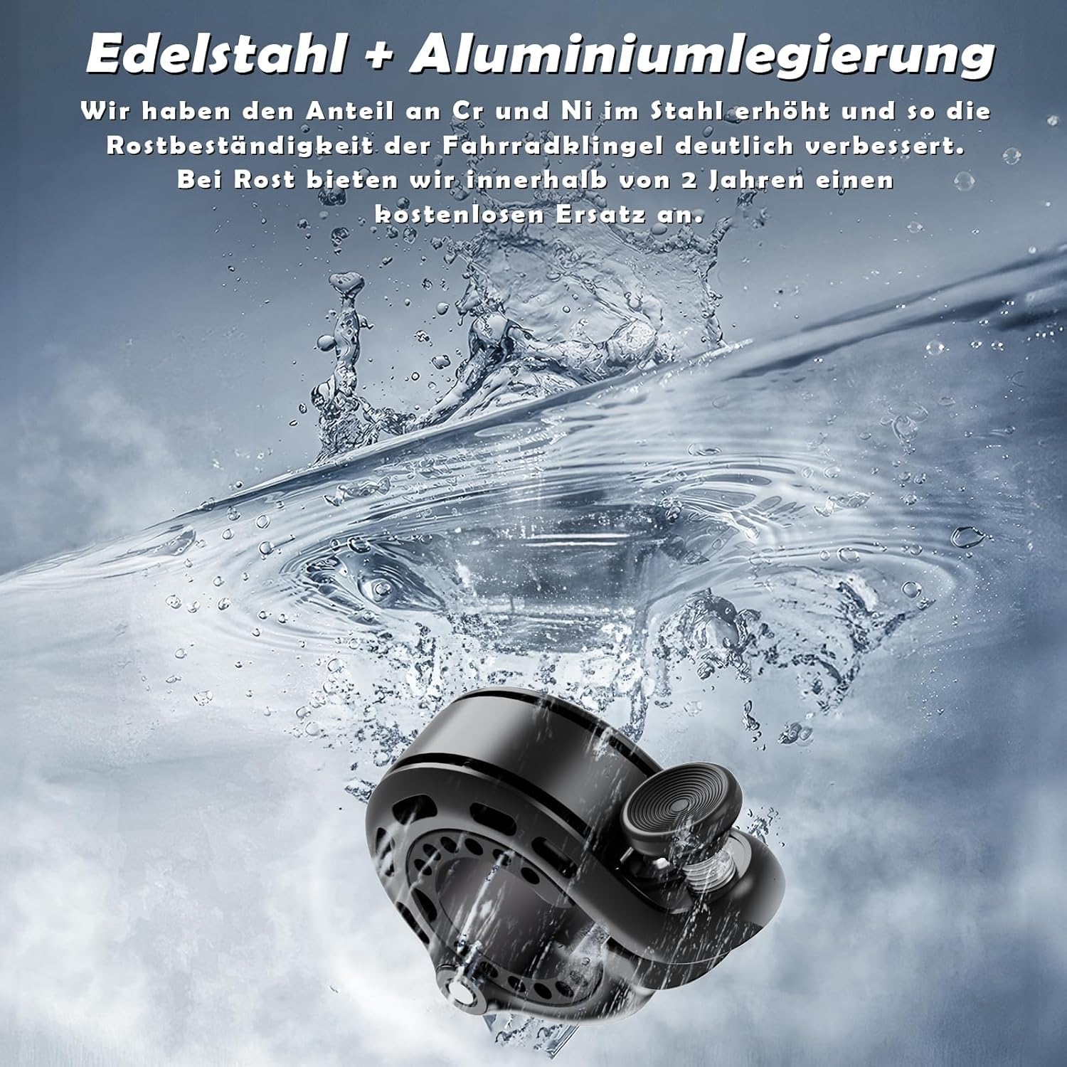Fahrradklingel, Innovative Aluminiumlegierung 110dB Klingel laut Mini Klingel Fahrrad, 2026 Neue Aufrustung Fahrradhupe Fahrradglocke 22-31.8mm Lenker