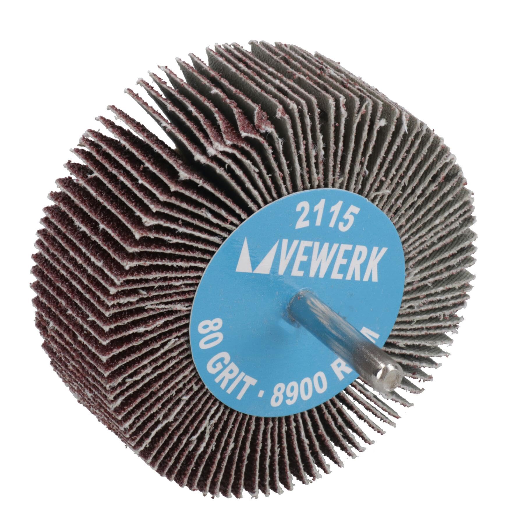 Almohadillas de lijado abrasivas de grano 80 de 80 mm para taladros, amoladoras, vástago de 6 mm, 100 unidades