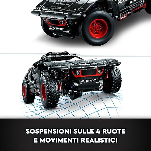 Miniatura 4 de LEGO Technic Audi RS Q e-tron 42160 Kit de construcción avanzado para niños de 10 años en adelante, este juguete de automóvil a control remoto