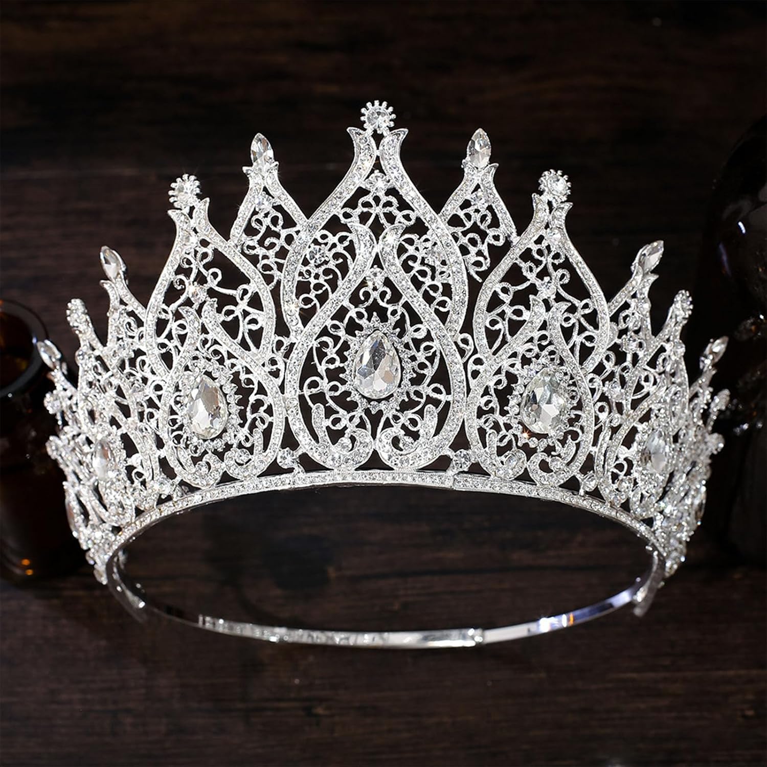 Crystal Crowns Tiaras for Women Pageant Headband Perfect for Weddings and Prom Photo Props Bridal Tiaras