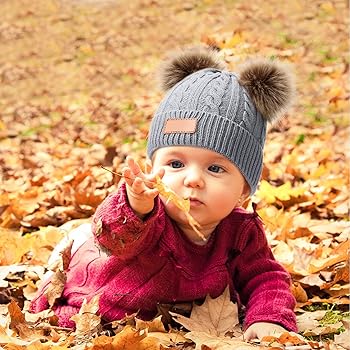 Amazon.com: Geyoga 6 Pcs Kids Winter Pompom Hat Knitted Ski Beanie