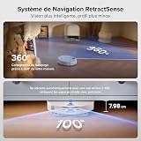 roborock Qrevo Curv 2 Pro Robot Vacuum Cleaner with Mop Function and Lifting Mop, 25,000 Pa HyperForce Suction Power, Dual Anti-Tangle System, 100°C Hot Water Mop Wash, Reactive Al Obstacle Detection - 7