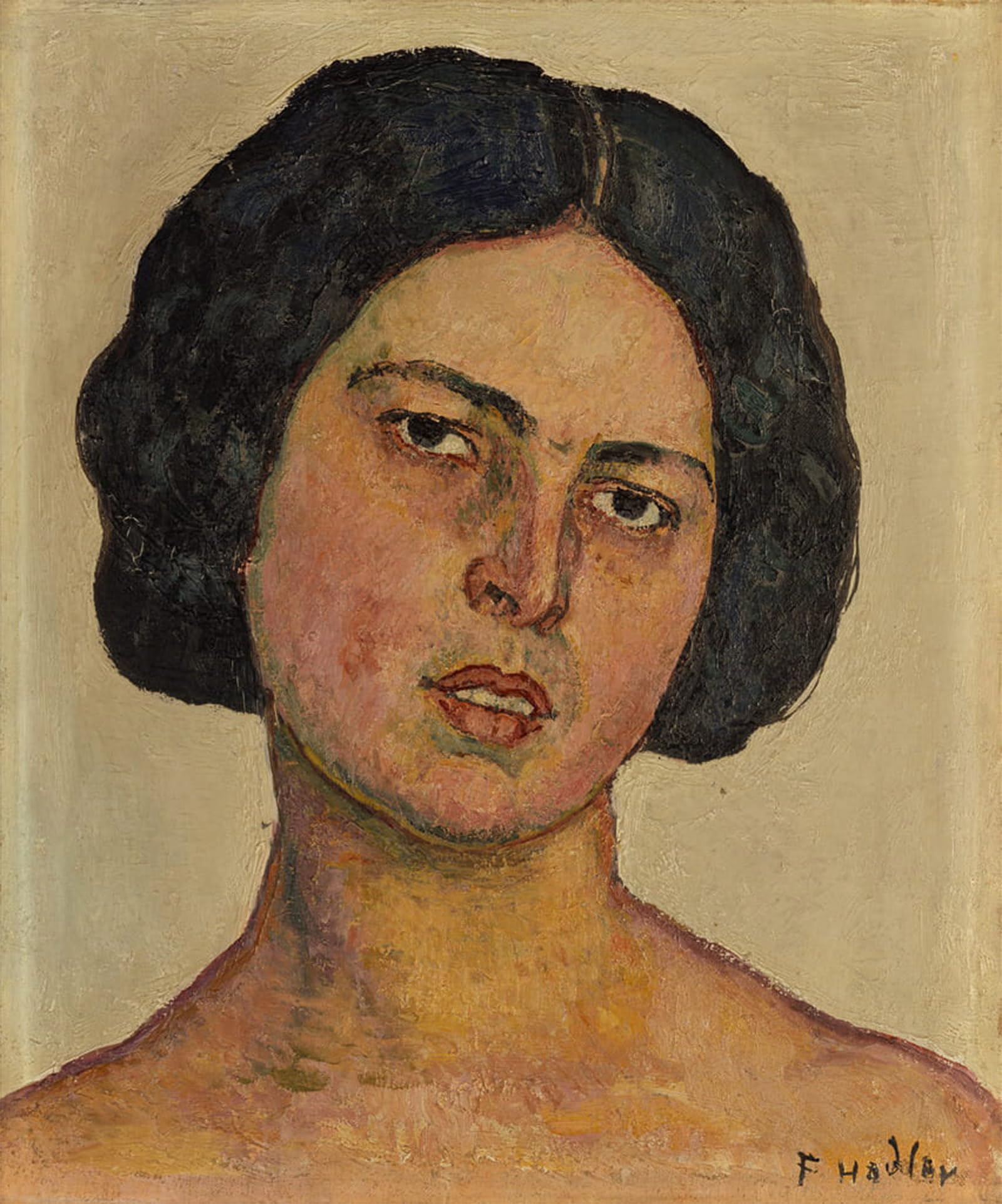 SERENDIPITP Aesthetic Poster Photo Wall Print Retro Picture Portrait of Giulia Leonardi by Ferdinand Hodler Modern Wall Artwork for Home Decor 60x90cm