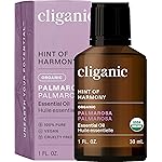 Cliganic USDA Organic Palmarosa Essential Oil, 1oz - 100% Pure Natural Undiluted for Aromatherapy | Non-GMO (Packaging May Vary)