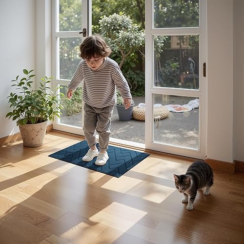 Miniatura 207 de GRANNY SAYS Felpudo para interiores, 32 x 48 pulgadas, antideslizante, tapete grande para puerta, tapete de bienvenida para exteriores, lavable