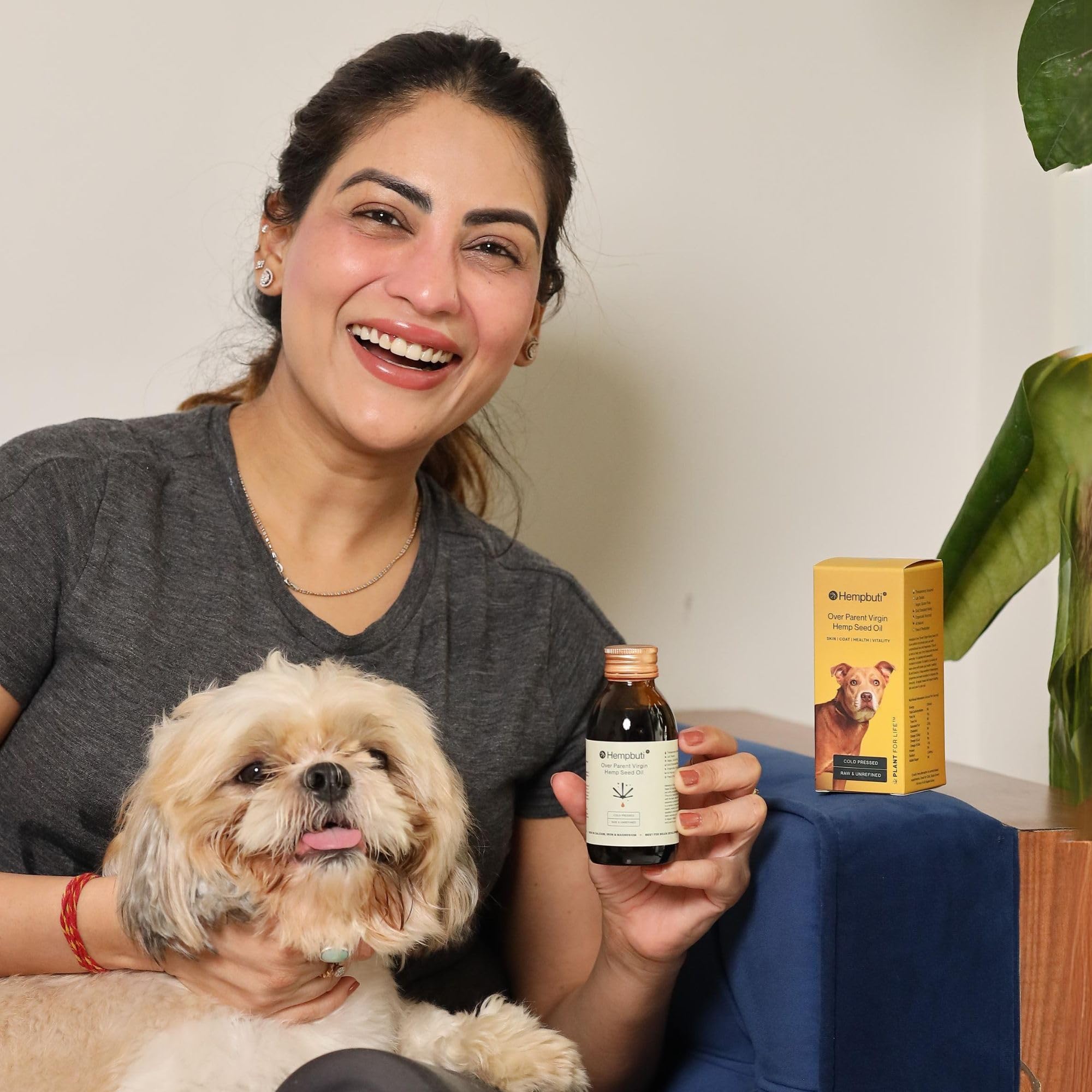 Hempbuti Natural Hemp Seed Oil for Dogs & Cats 125 Ml | Pets Joints and Bone Support Stress Calming Massage Oil | Rich in Omega-3-6 Dog Supplement | Cold Pressed Hemp Oil for Dogs Pain Anxiety Relief 3