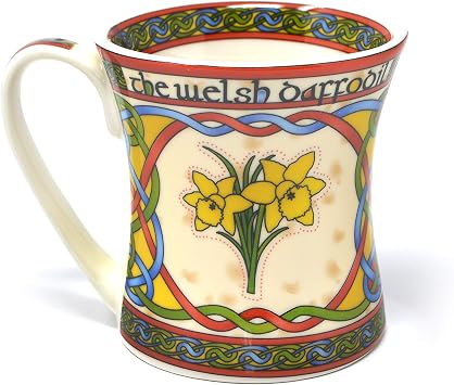 Royal Tara Welsh Daffodil Mug Cup National Flower of Wales - New Bone China St. Davids Day Gift Capacity 325ml/11fl oz