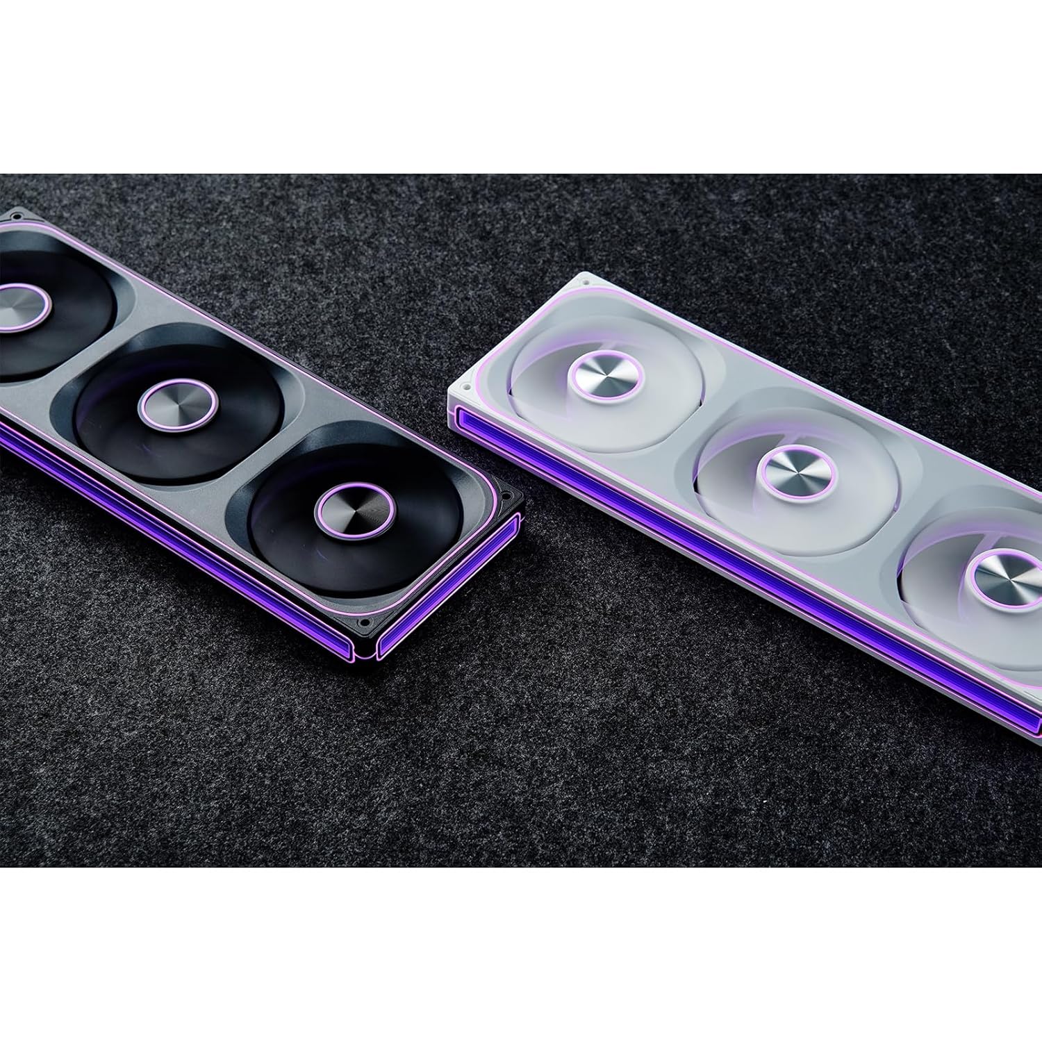 JONSBO ZA-240B fan with vibrant ARGB lighting in a PC build