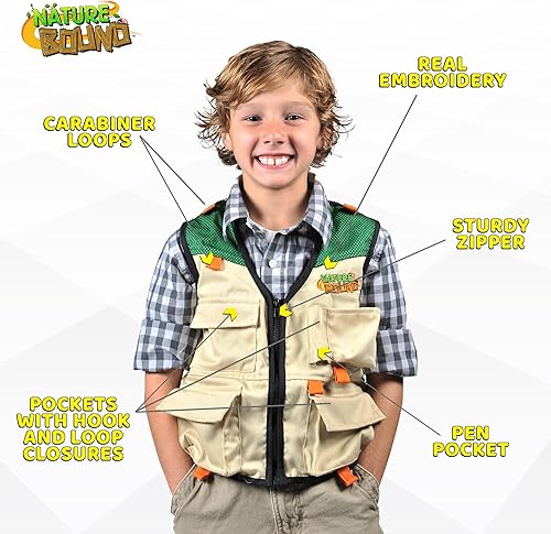 Miniatura 9 de Nature Bound chaleco con bolsillos para niños con cierre 4 bolsillos y costuras duraderas