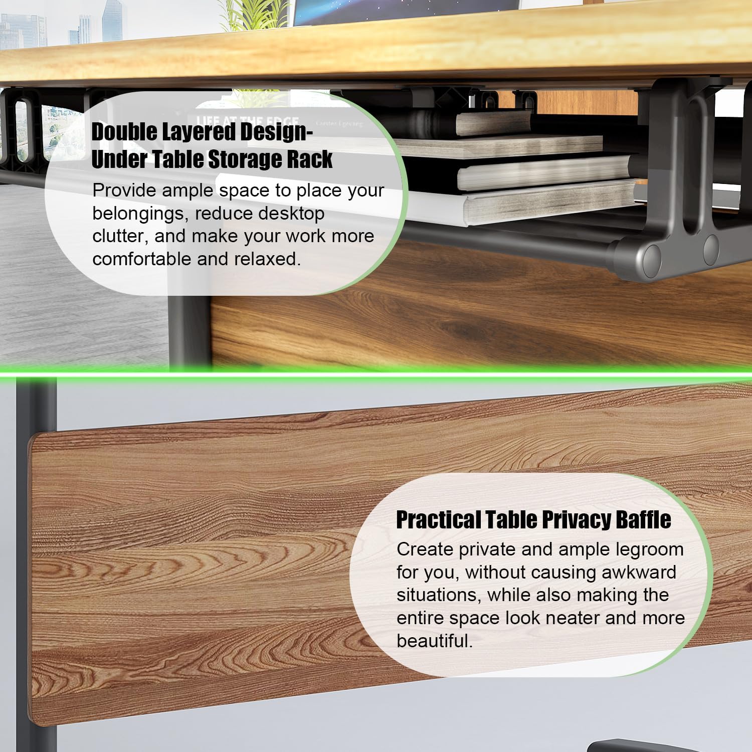 Conference Tables,Folding Conference Room Tables Office Table Flip Top Mobile Modular Meeting Training Tables with Silent Wheels,Seminar Boardroom Table for Home Office (4 Pack, 55.1x23.6x29.5)
